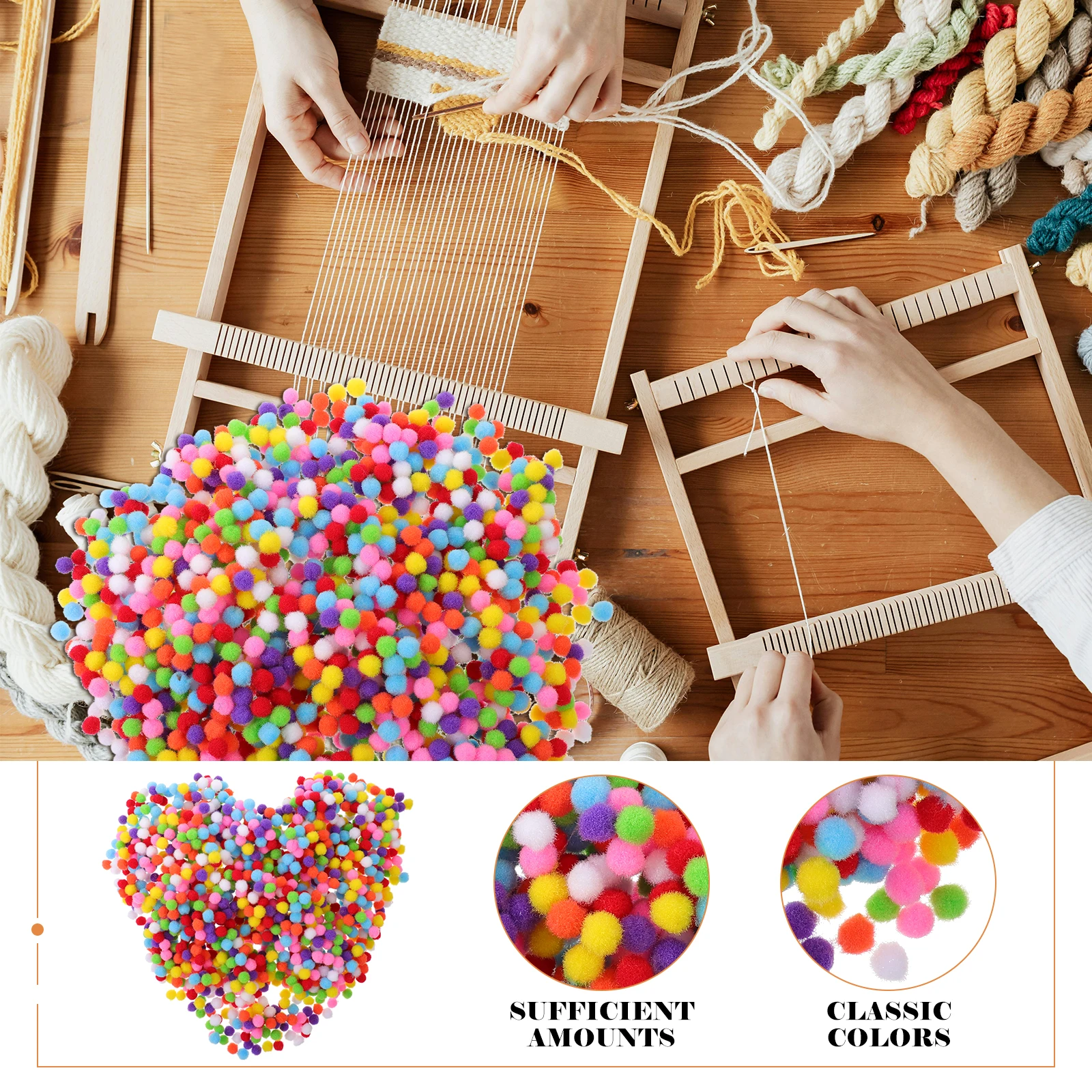 

1 сумка, красочные помпоны для рукоделия, украшения своими руками, шарики для ювелирных изделий ручной работы, аксессуары для одежды, креативные принадлежности для рукоделия, оптом