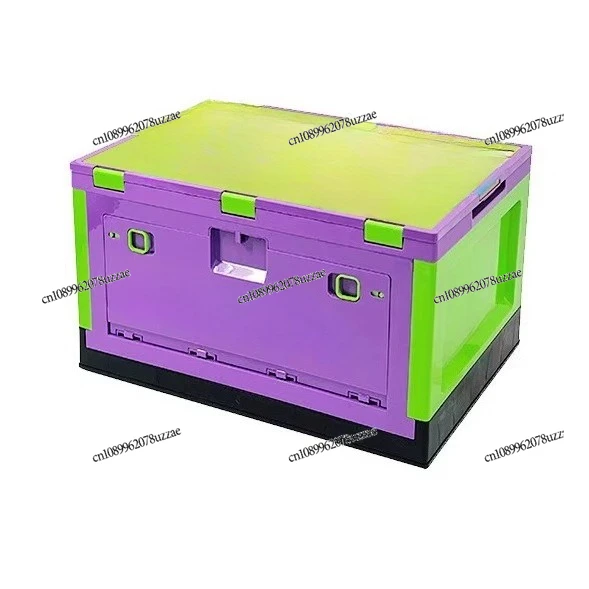 Multi-functional Large-capacity Creative Outdoor Camping Storage Box, New Large Size Simple Side Opening Door Can Be Folded