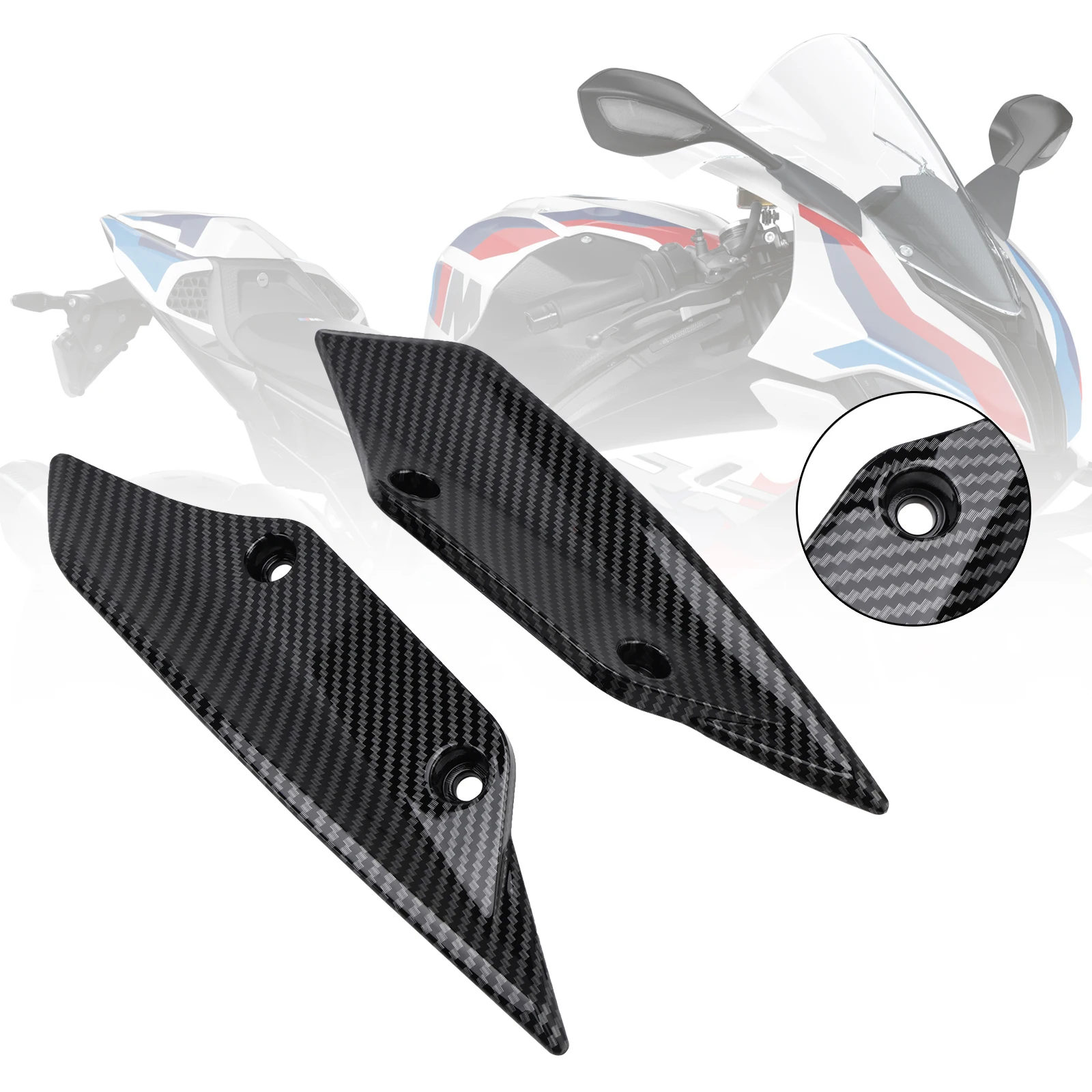 

Topteng Front Spoiler Wind Winglets Fairing fit for BMW S1000RR S 1000 S1000 RR 2015-2018 2016 2017