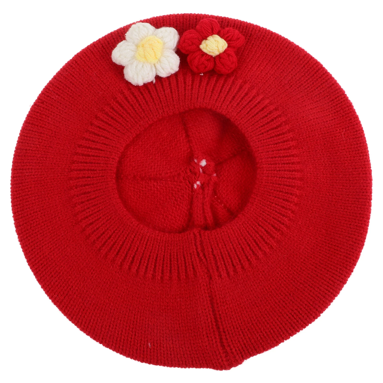 

Baby Beret Hat Knitted Toddler Girl French Style Durable Cute Kids Hat Dino Girls Winter Hats Toddler Knitted Beret