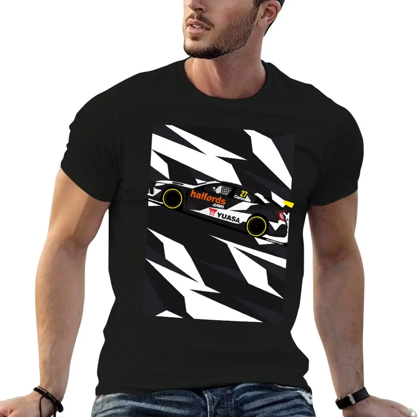 Camiseta masculina de algodão Halfords Yuasa Dan Cammish 2020, camiseta de alta qualidade, camiseta masculina de luxo, camiseta de algodão