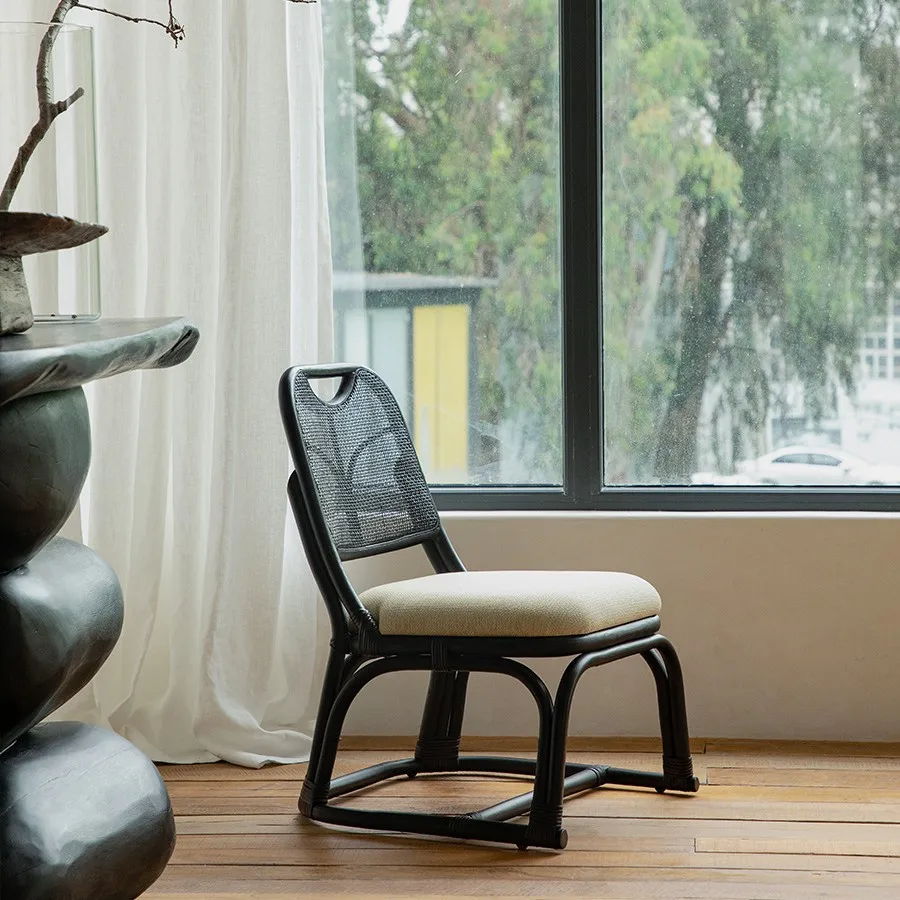 French full rattan sofa South East Asia  backrest handmade rattan chair, casual tea room Carmen chair