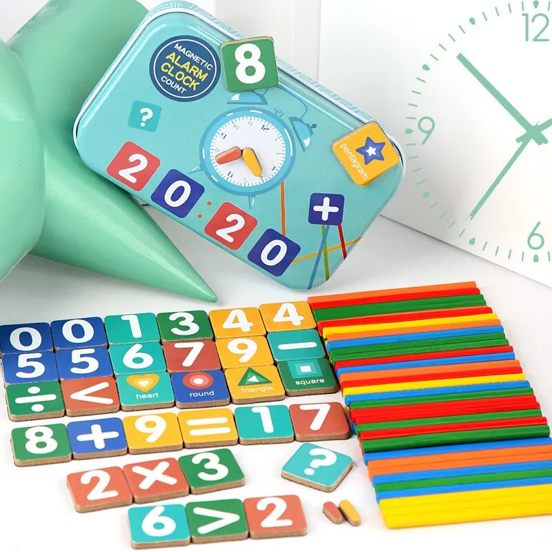 Kids Teaching Aids Plus Subtraction Toy, Ensino precoce, Number Learning, Vara aritmética digital