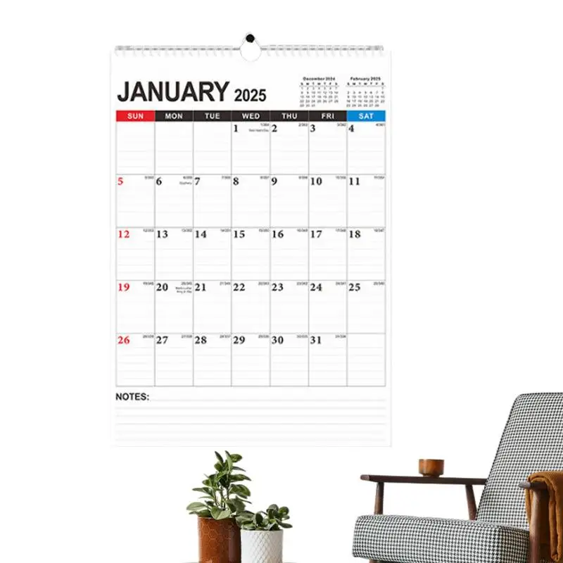 2025-2026 Wall Calendar Daily Schedule Jan. 2025 To Jun. 2026 Family 18 Months Calendar An Effective Reminder To Manage Time And