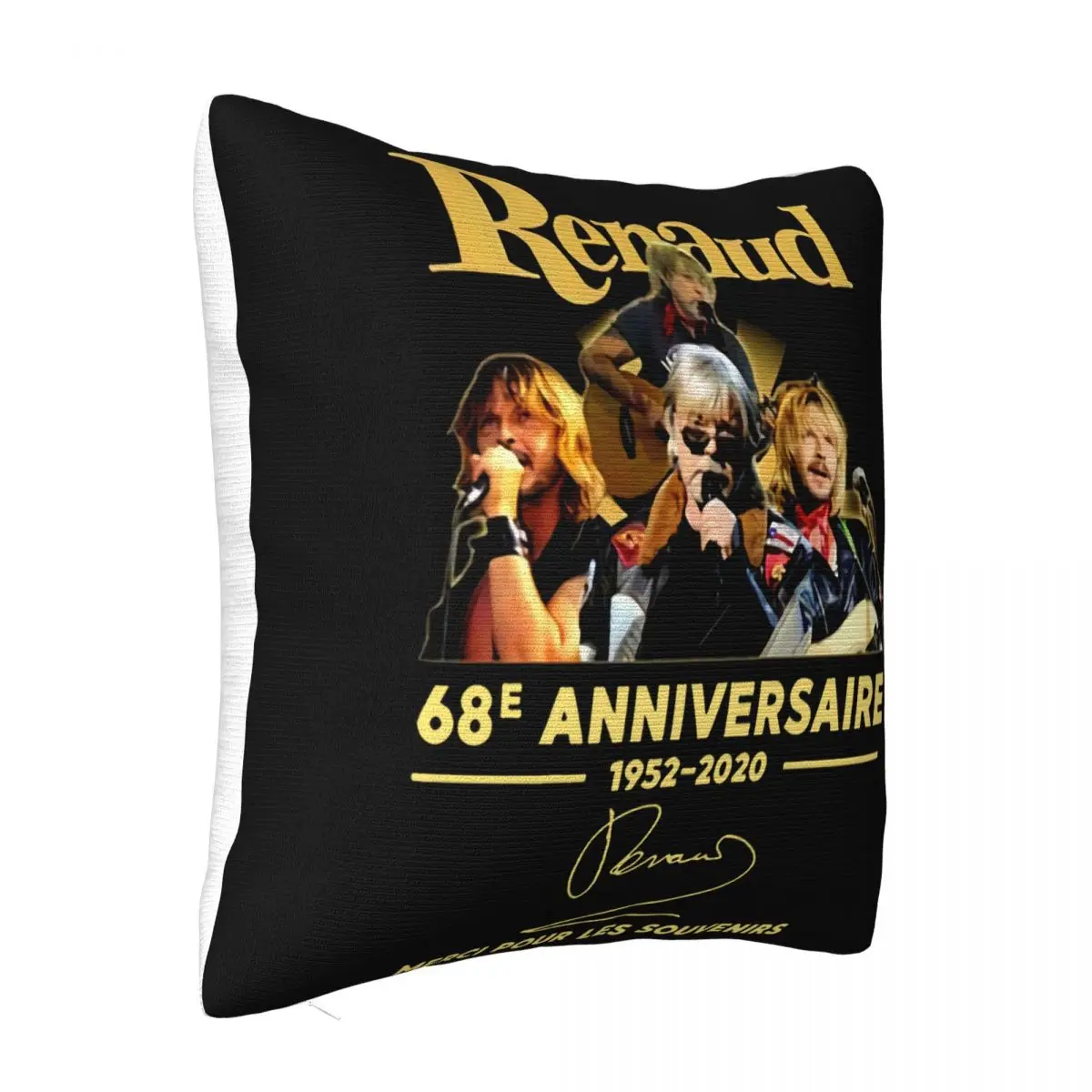 Renaud 68E Anniversaire 1952 2020 Merci Pour Les Souvenirs Size S 4 Xl Youth Child Natural Halloween Pillow Case