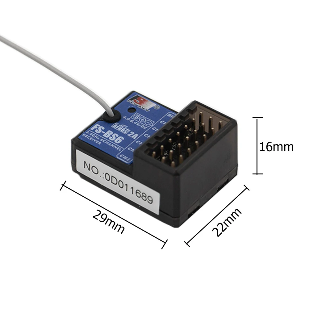 جهاز استقبال 6 قنوات مع تثبيت الدوران لألعاب إرسال GT2E/IT4S/GT5 للأطفال لعبة اللعب للأطفال