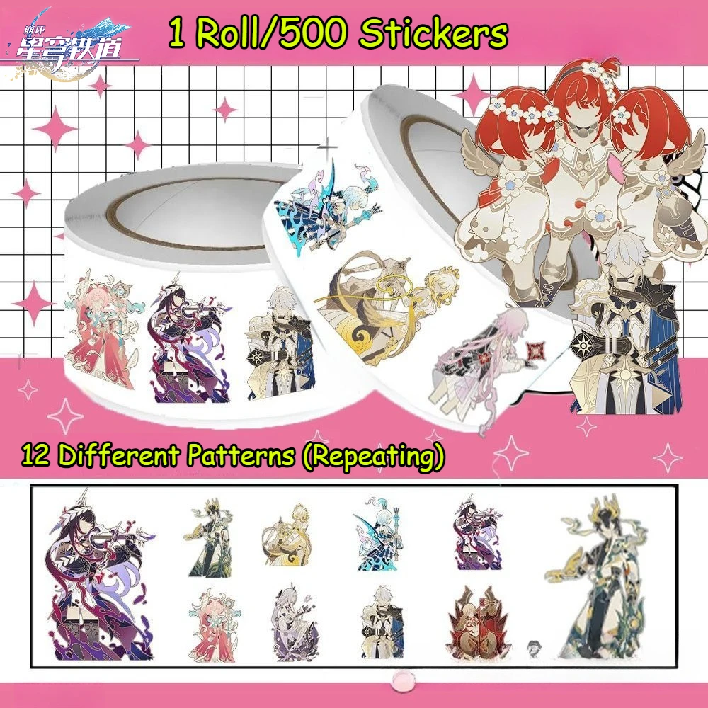 Honkai: Star Rail Anime Merch Stickers Kafka Feixiao Firefly Serval Pela Arlan Boothill Computer Journal Decoratieve Sticker