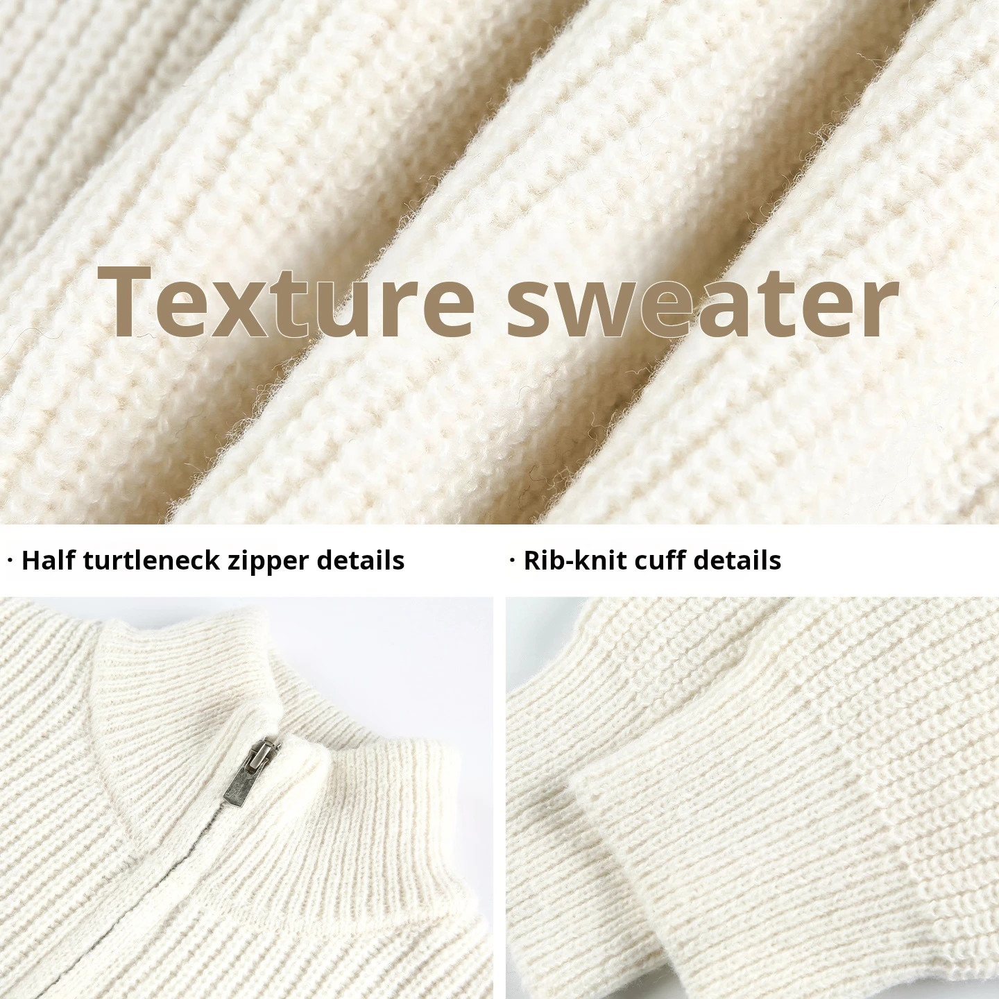 سترة Hanlu 2025 للرجال بنصف سحاب ورقبة وهمية معطف شيرلينغ مريح مبطن كبير الحجم بتصميم كسول معطف شتوي عالي الجودة #3