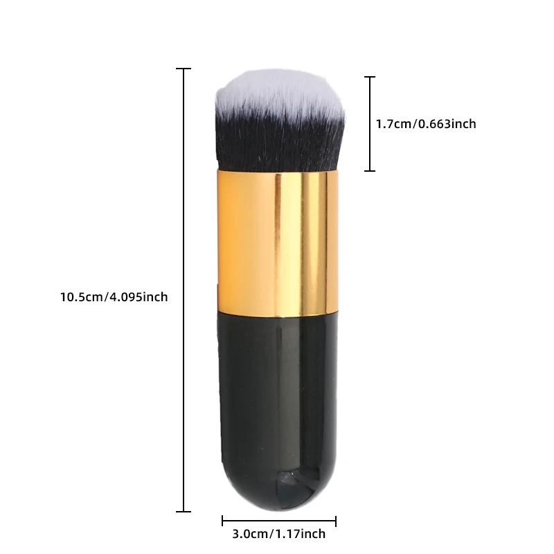 New Chubby Pier Foundation Brush Flat Cream Makeup Brushes Professional Cosmetic Make-up Brush