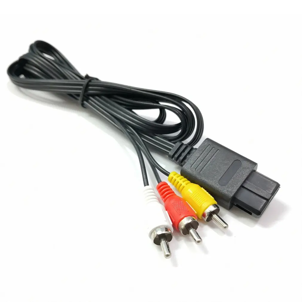 Gamecube N64 SNES 6FT RCA AV TV Audio Video Cable estéreo para intend D 64 exquisitamente diseñado duradero, nuevo