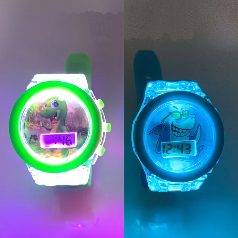 Cartoon elektronisch horloge voor jongens en meisjes, lichtgevende horloge schoolbenodigdheden, ideale keuze voor geschenken