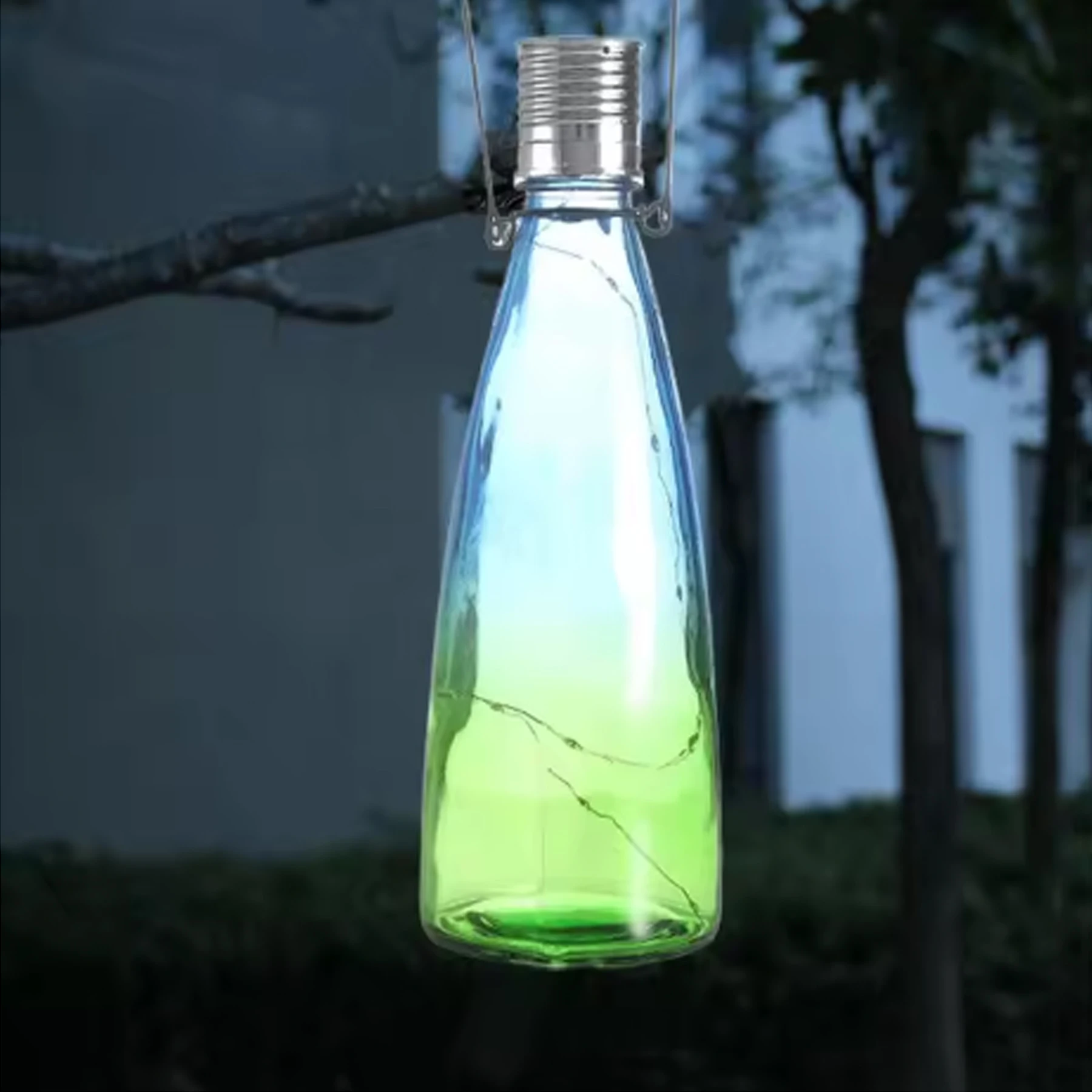 Outdoor Solar Lantern Light Creative LED Solar Powered Light For Yard Home Decor Lantern With Handle For Garden Courtyard