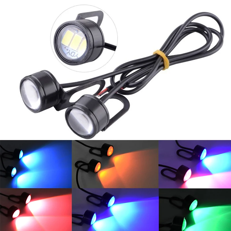 2Pcs Motorcycle Led Light Super Bright Spotlight Driving Safety Lamp Motorcycle Reverse Brake Light Fog Lamp Moto Accessories