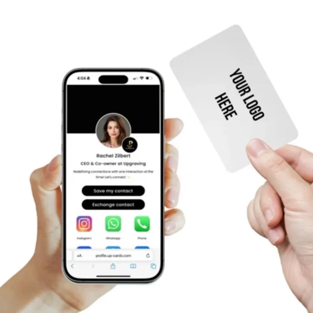 

Custom PVC Business Cards NFC Business Cards Personalized Logo Double-Sided Printing Waterproof For Business and Social Media ID