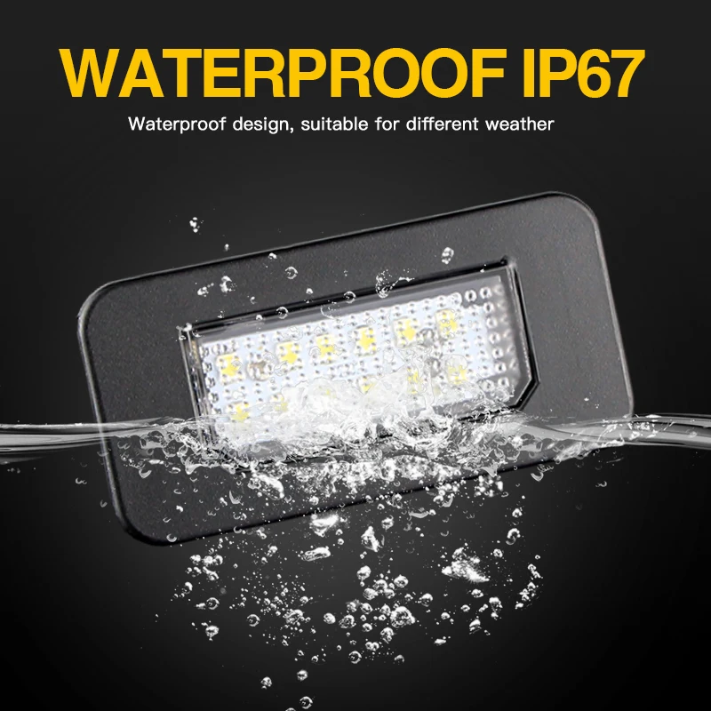 2 قطعة لا خطأ لوحة ترخيص مُضاء ل ألفا روميو جوليا 2016-2022 عدد مصباح ل ألفا روميو ستيلفيو 2017-2022 OEM # 50550396 #4