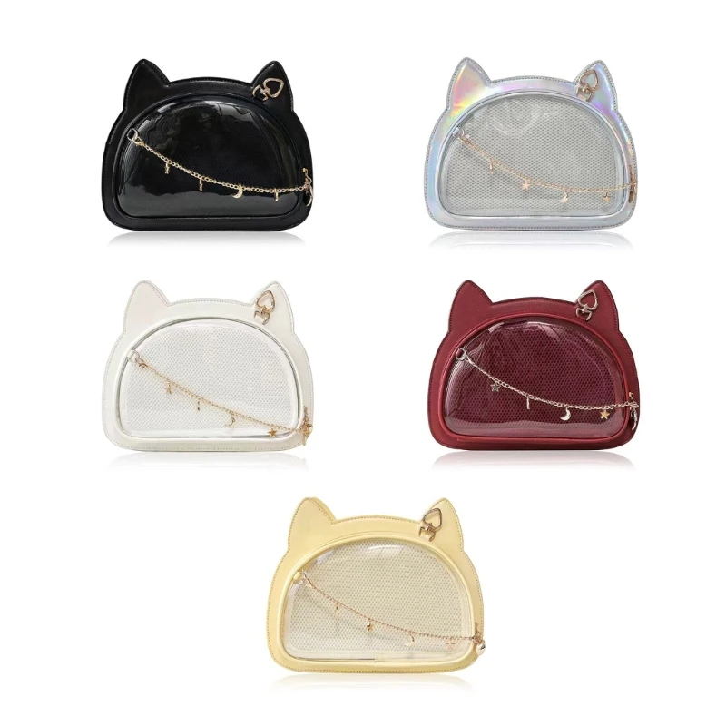 E74B Modeketen Tas Crossbody Tas Veelzijdige schattige kattenschoudertas voor meisjesvrouwen