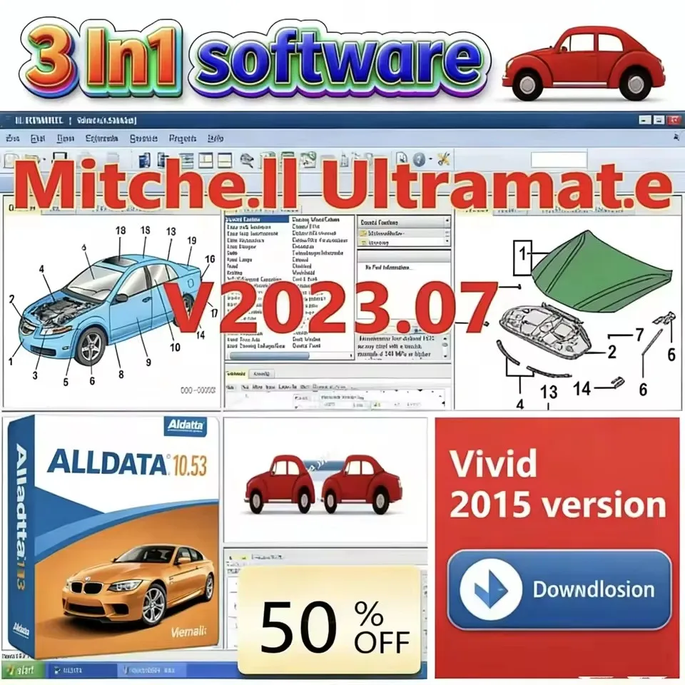 2025 Mitche/ll Ultramate 2023.07 Complete Advanced Estimation System + HAYNES PRO Vivid 2015 Automotive Workshop + Alldata 10.53