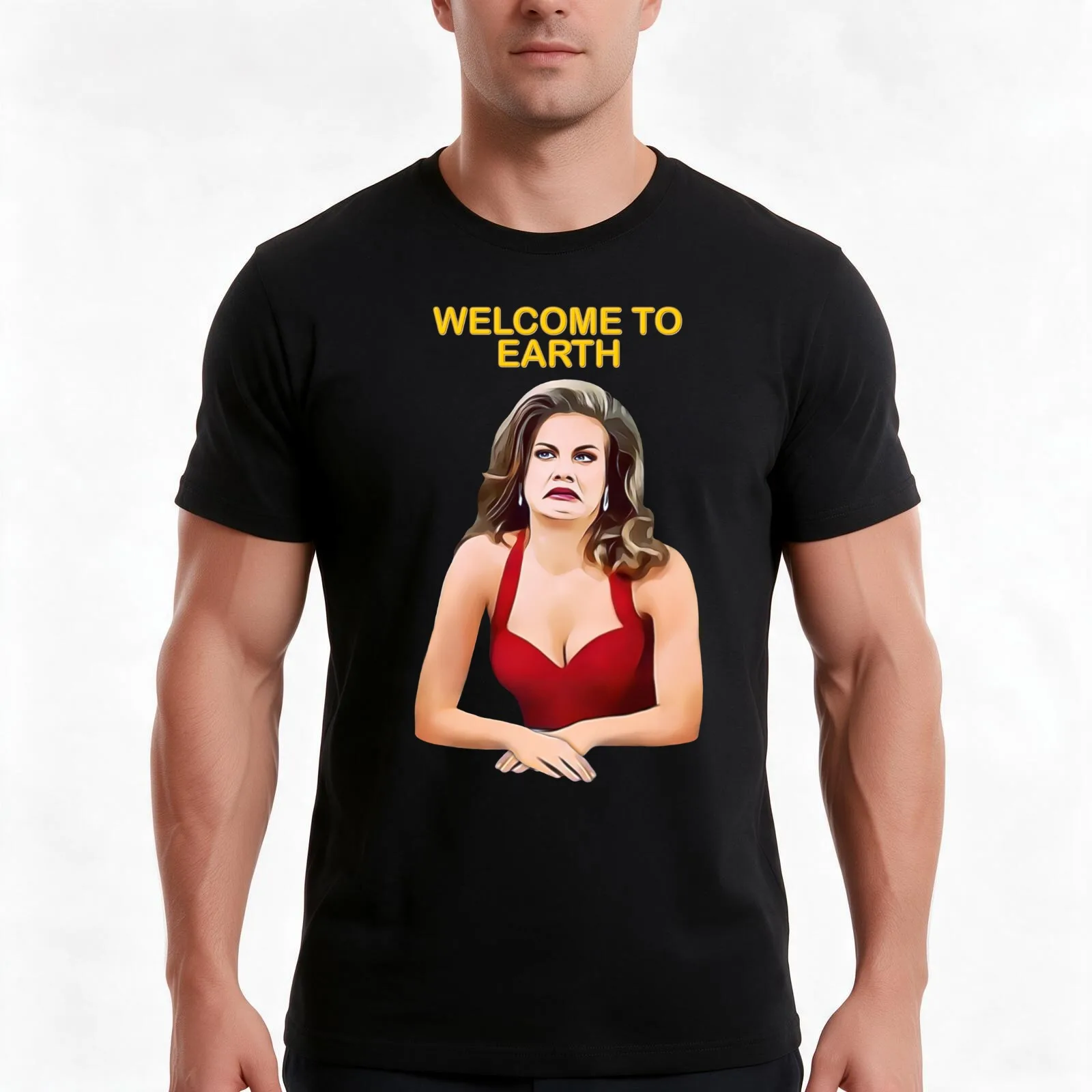Welcome to Earth - 3rd Rock from the Sun T-Shirt Summer Casual Cotton Tee Oversized Streetwear Tops Vintage Graphic Print