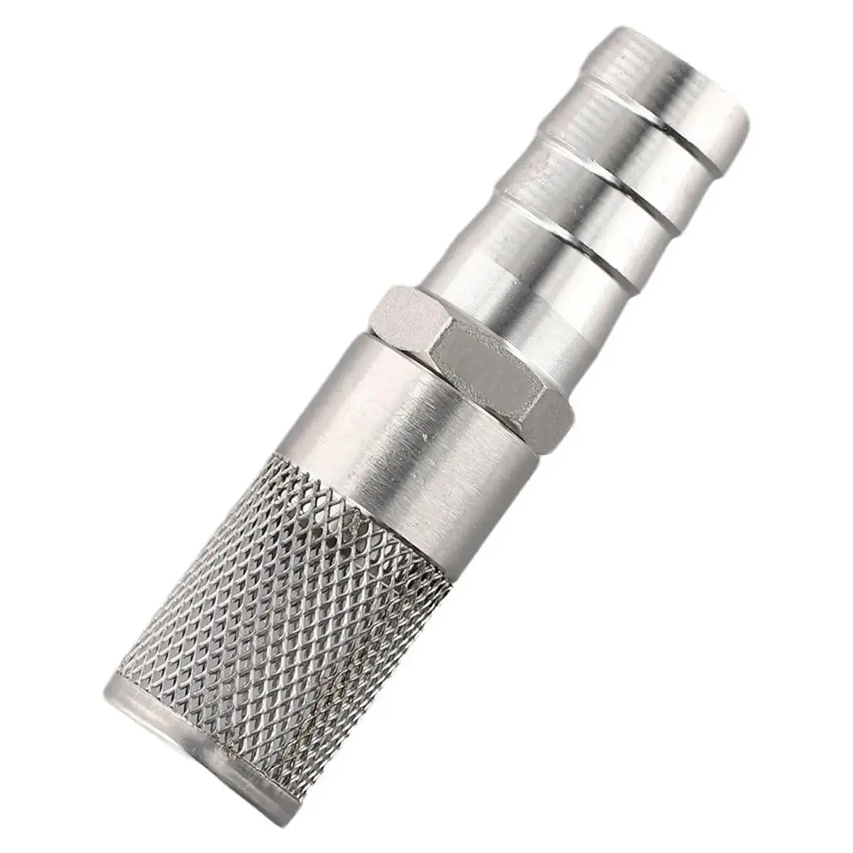 Stainless Steel Hose Barb Filter, 1PCS Inline Strainer Mesh Designed to Prevent Impurities in & Air Lines A