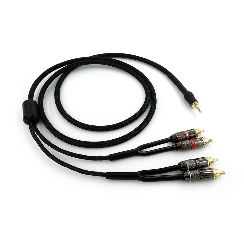 

Jack male 1One to four 4 rca amplifier speaker cable 3.5Turn4RCA Computer with two sets of speaker audio cable 3.5mmTurn Lotus