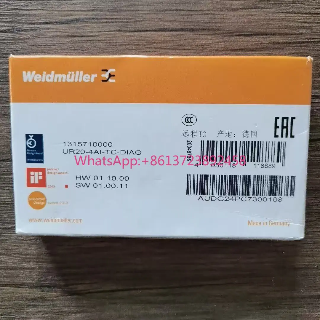 Brand new original genuine, Weidmüller 1315710000 module UR20-4AI-TC-DIAG high quality
