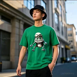 Crazy Frog T Shirt Crazy Frog T-Shirt Cotton Graphic Tee Shirt Short Sleeves Casual Men Cute Tshirt Hip Hop Harajuku Streetwear