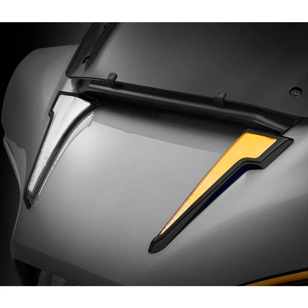 جديد دراجة نارية LED الجبهة هدية العنبر بدوره مصباح إشارة ل هارلي بجولة CVO إلكترا شارع الإنزلاق الترا 2023-2025