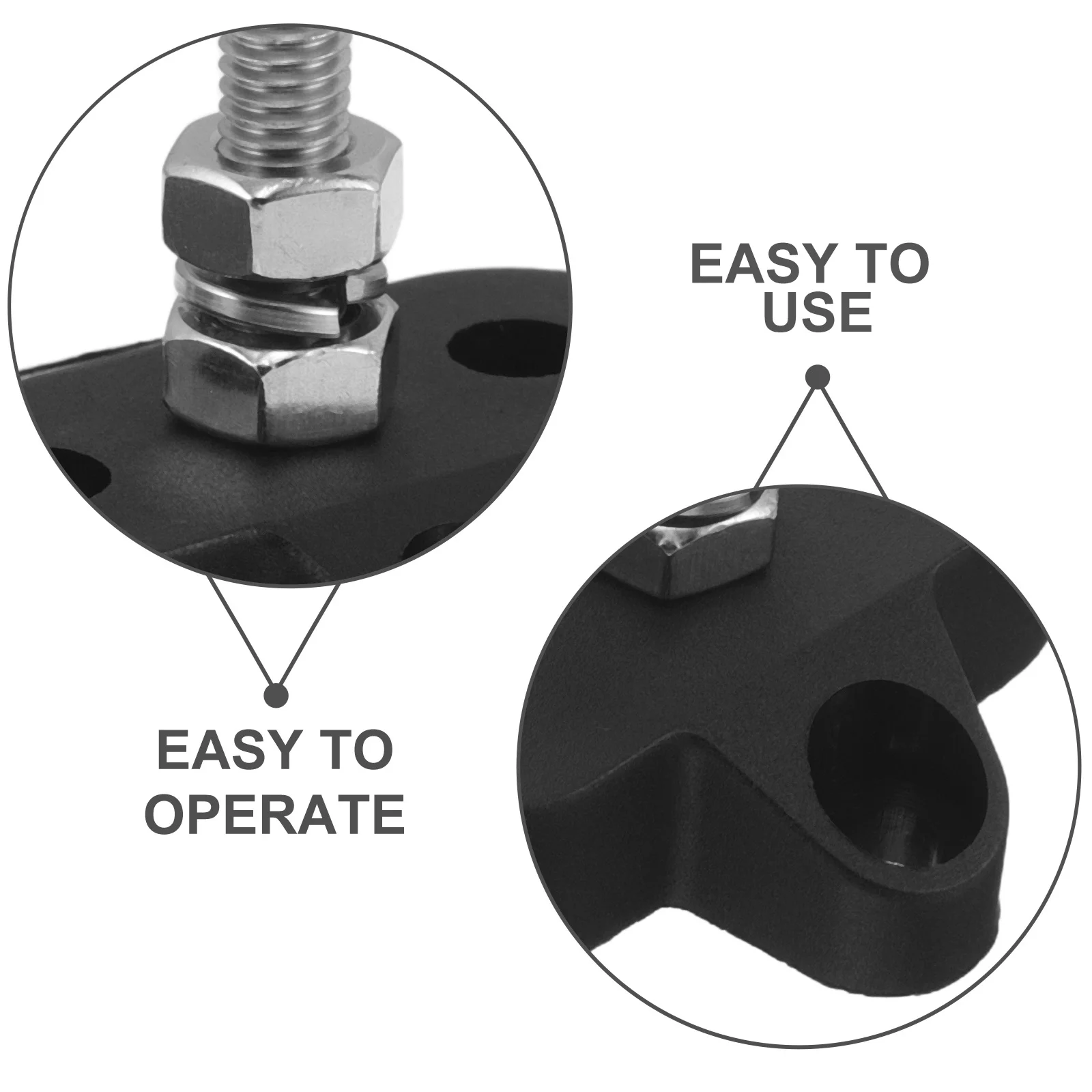 1 زوج M6 كتلة طرفية مسمار واحد لسيارة شاحنة Rv قارب دائم الأرض حافلة كتلة توزيع آخر تقاطع المحطة