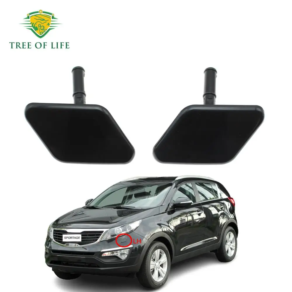 For Kia Sportage KX4 SL 2010 2011 2012 2013 2014 Right Left Front Bumper Headlight Headlamp Washer Nozzle Cover Cap 98675-3U001 