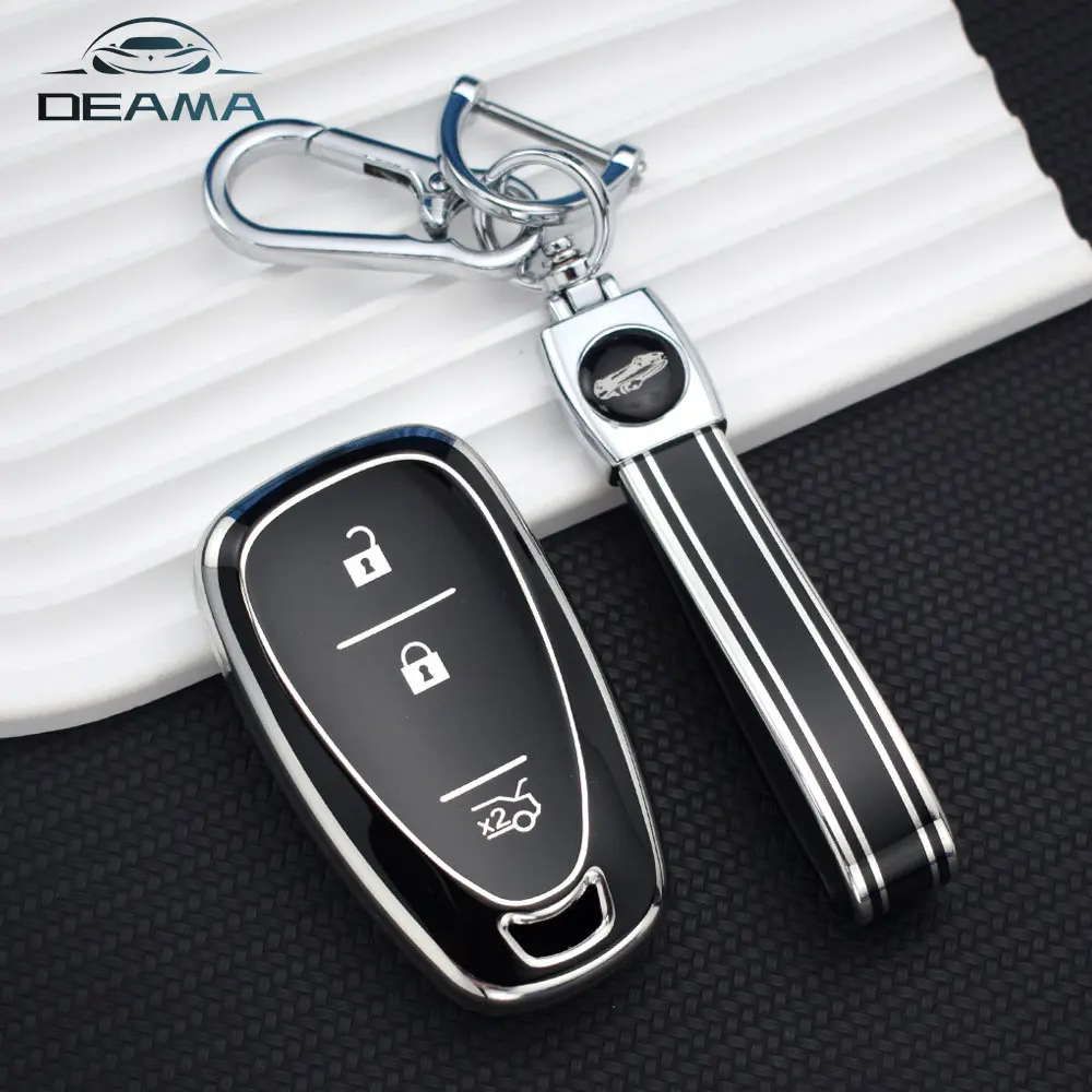 For Chevrolet Onix Equino Orlando Cruze Spark Sonic Camaro Volt Bolt Trax Malibu Blazer Traverse Seeker TPU Car Key Case Cover