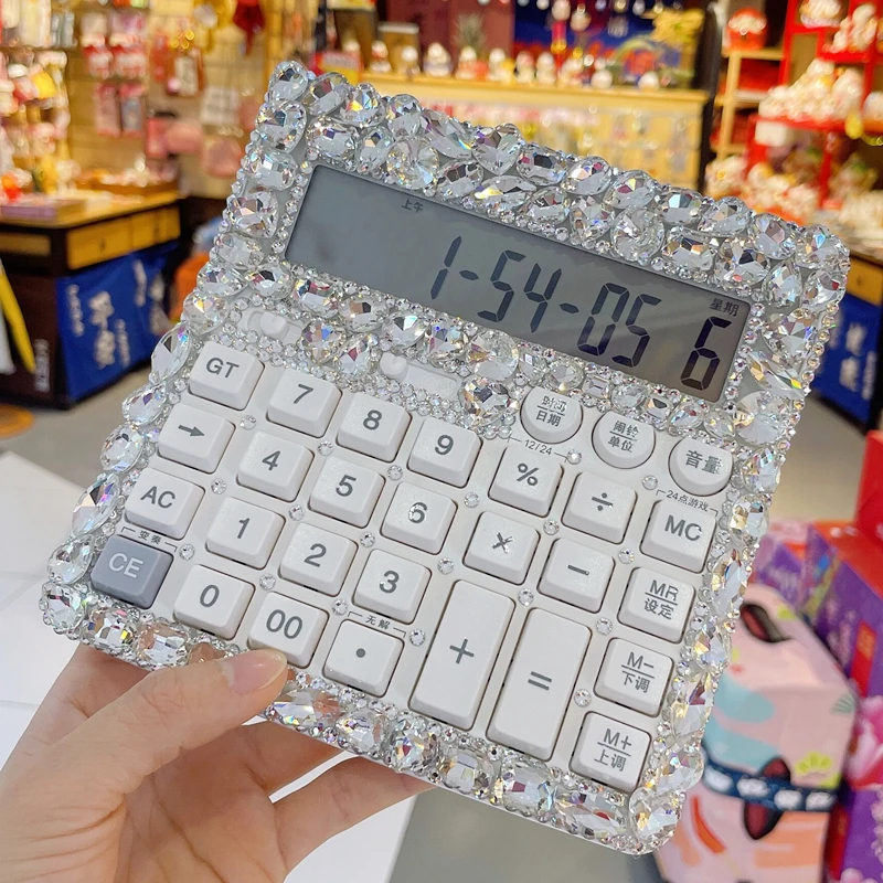 Multifunctional cartoon calculator crystal KTsolar  birthday gift office, supermarket