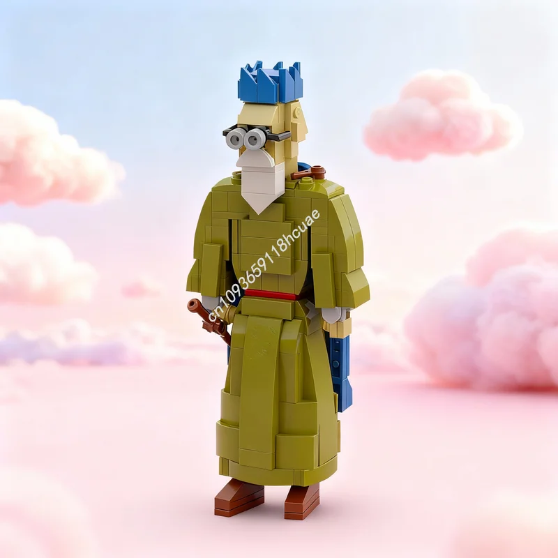 

293 детали MOC OSRS Мудрый старец, модель для сборки, строительные блоки, архитектурные конструкторы, рождественские подарки, игрушки для самостоятельной сборки, креативное обучение