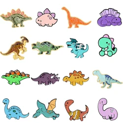 Dinosaur Enamel Pins Cute Animal Brooch Pterosaur Triceratops Stegosaurus Tyrannosaurus Rex Badge Lapel Jewelry Accessories Gift
