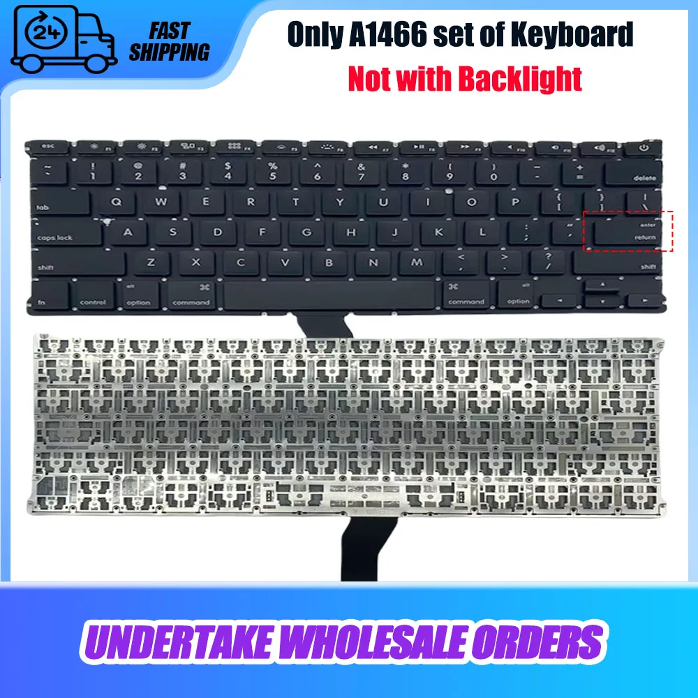 New A1466 Keyboard US UK FR Italy Swedish Layout For Macbook Air 13'' 2011 2012 2013 2014 2015 2016 2017 Years Replace KEY Board