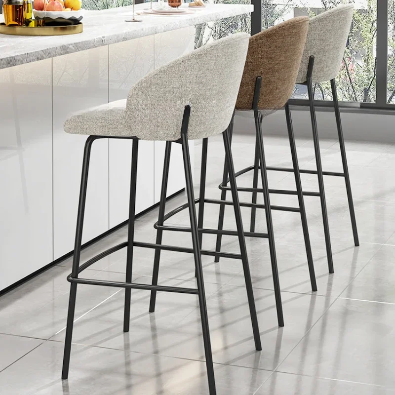 

Counter Bar Stools Minimalist Stool Backrest Wrought Iron Office Modern Make Up Ergonomic Designer Desk Poltrona Home Furniture