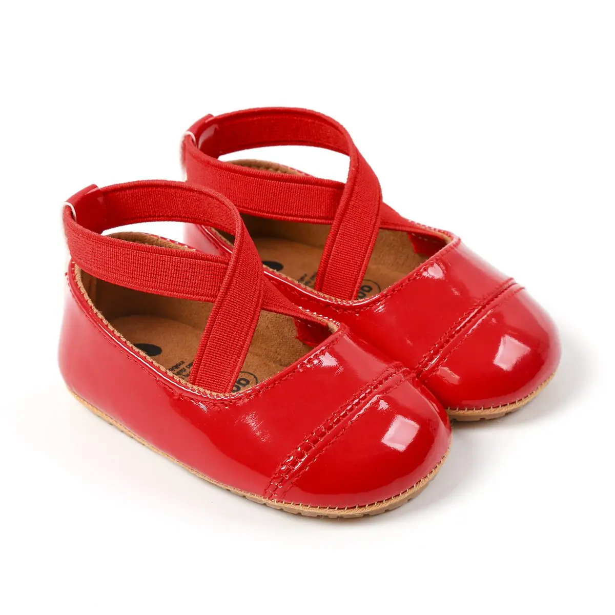 Soft PU Leather Prewalker Shoes para bebê, sola de borracha, First Walkers, princesa, criança infantil, meninas, antiderrapante, recém-nascido,