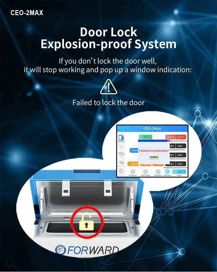 New Arrival CEO-2Max OCA Lamination Machine Bubble Removal Automatic Flat Edge Tablet LCD Screen Refurbish