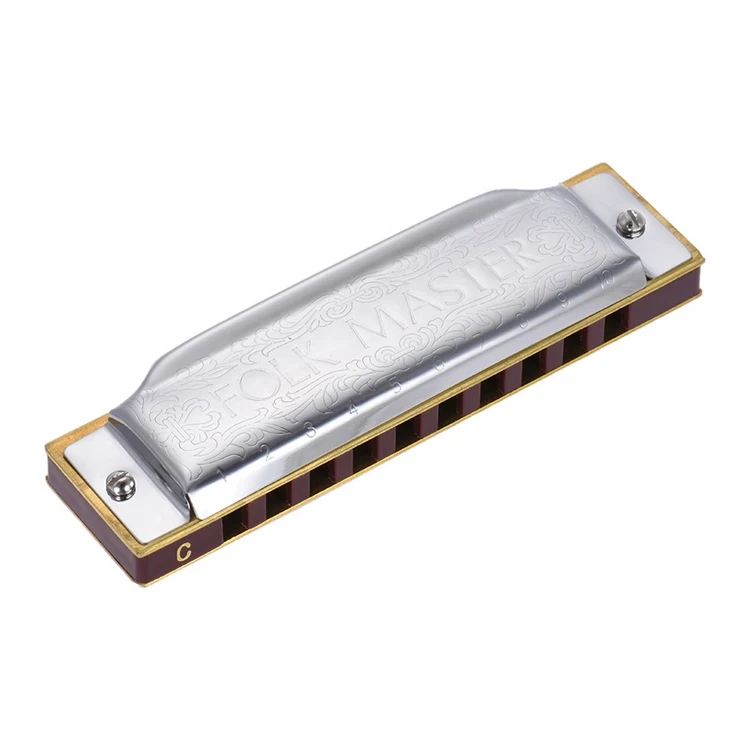 

1072-C Folkmaster Standard 10-hole diatonic harmonica C 20 notes Junior student