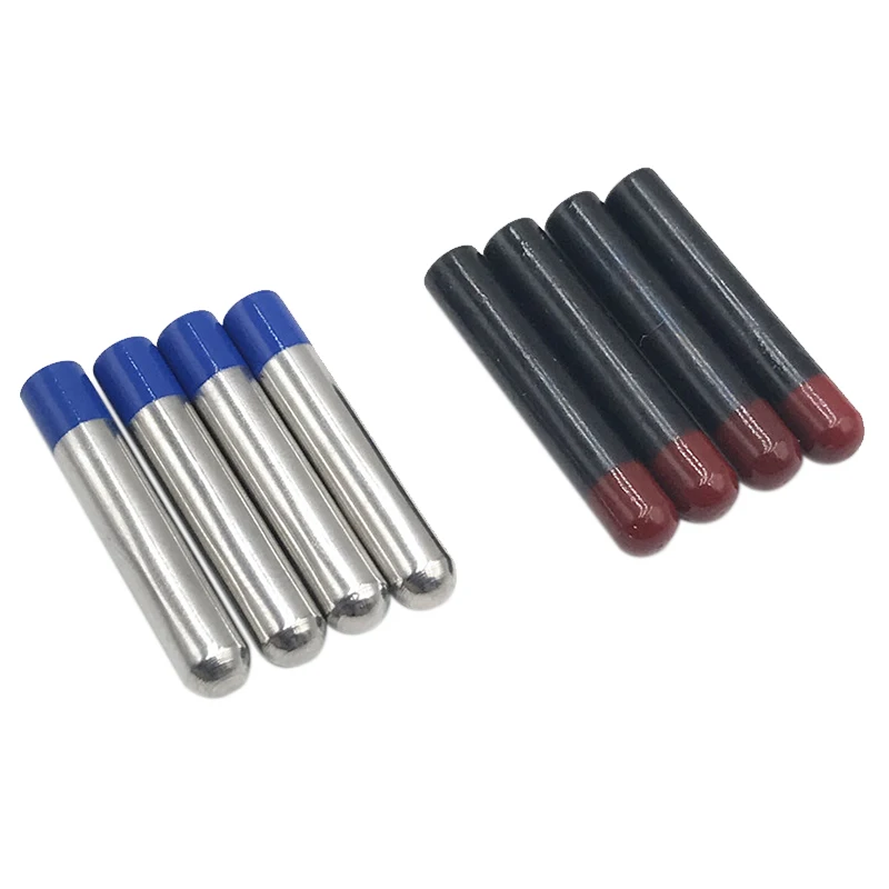 

4x22mm 4pcs A Set Silver-Blue Black-Red Shoelaces End Metal Capsule Type Aglets Garment Shoelace Decorative Accessory