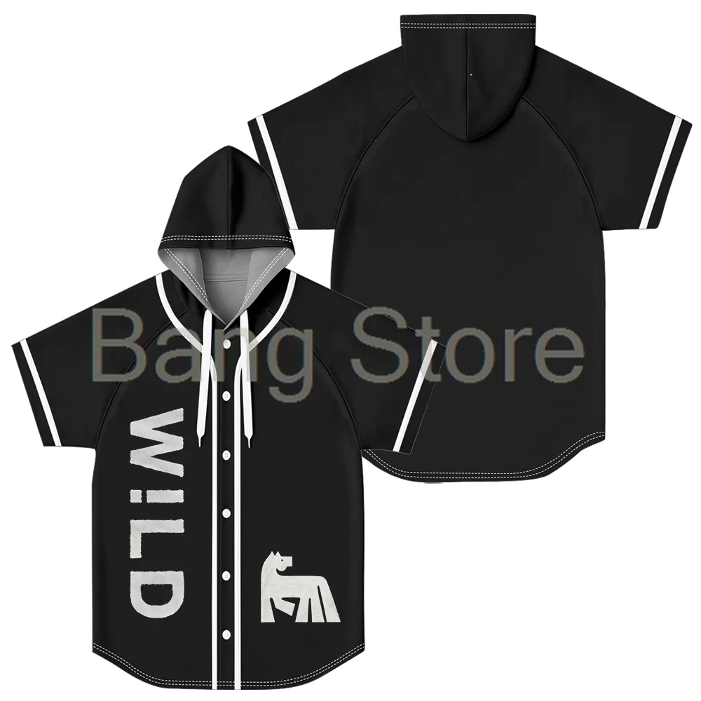 

Russ Merch Wild Baseball Jersey Unisex Hooded Short Sleeve Shirt Casual Trendy Clothes
