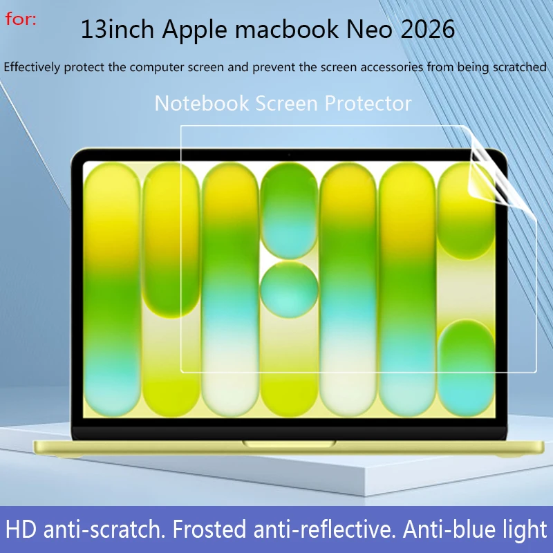

Новая защитная пленка для экрана 13-дюймового ноутбука Apple MacBook Neo, чехол для клавиатуры A3404, суперпрозрачная матовая пленка для экрана с защитой от синего света