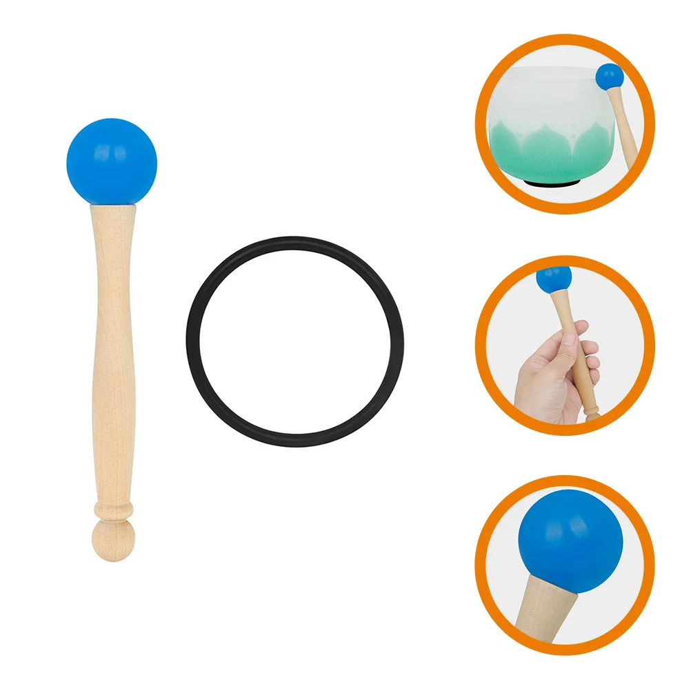 

Rubber Ring Crystal Bowl Sound Strikers Mallets for Singing Bowls Musical Instrument Accessories Band Accessory