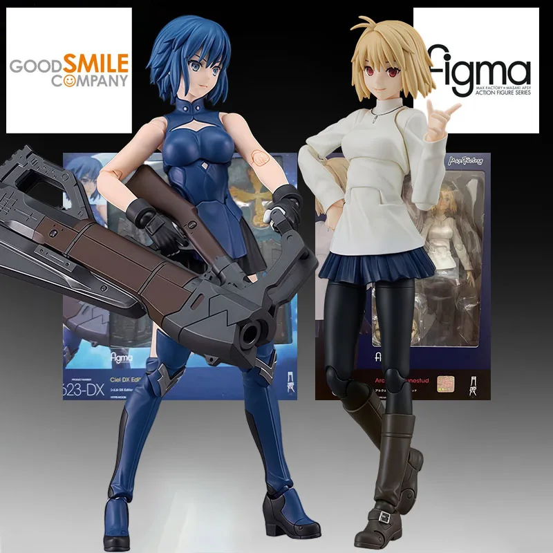 

Оригинальная аниме-фигурка GSC FIGMA: Сиэль и Аркайд Брюнстад, коллекционная модель, игрушка для мальчиков, подарок, украшение