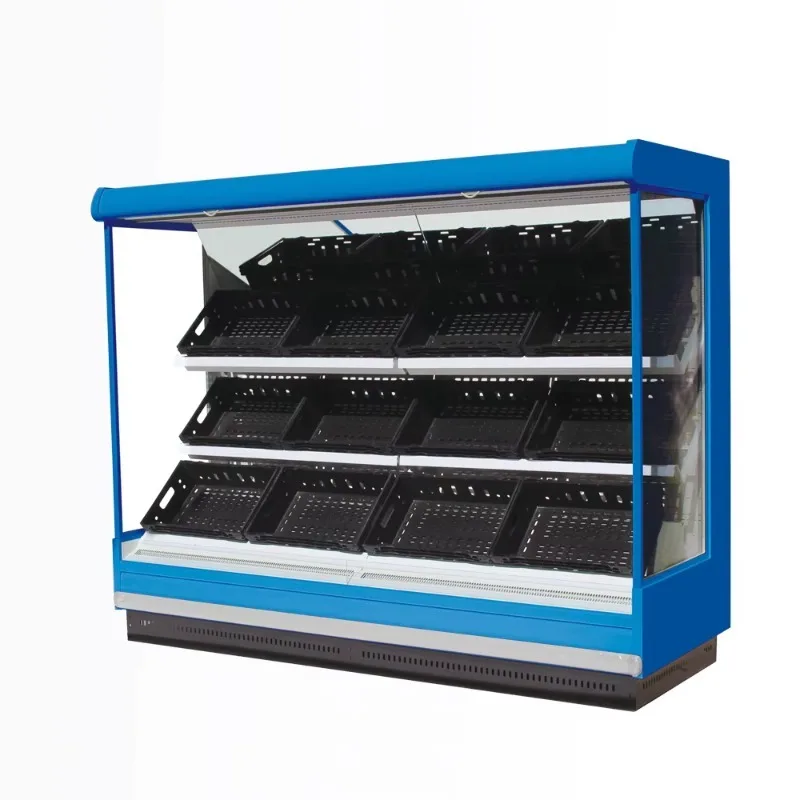 Customize Vegetable Display Fridge for Supermarket Open Case Refrigerator for Fruits and Vegetables Display Cooler