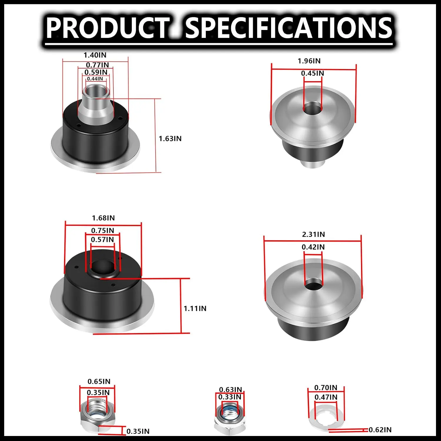 ANX Vorder- und Hintermonotube-Stoßdämpfer 5100 für Silverado Sierra 1500HD 2500 2500HD 3500 3500HD 1999-2010, ersetzt 24-186735 24-186742 – Detail 6