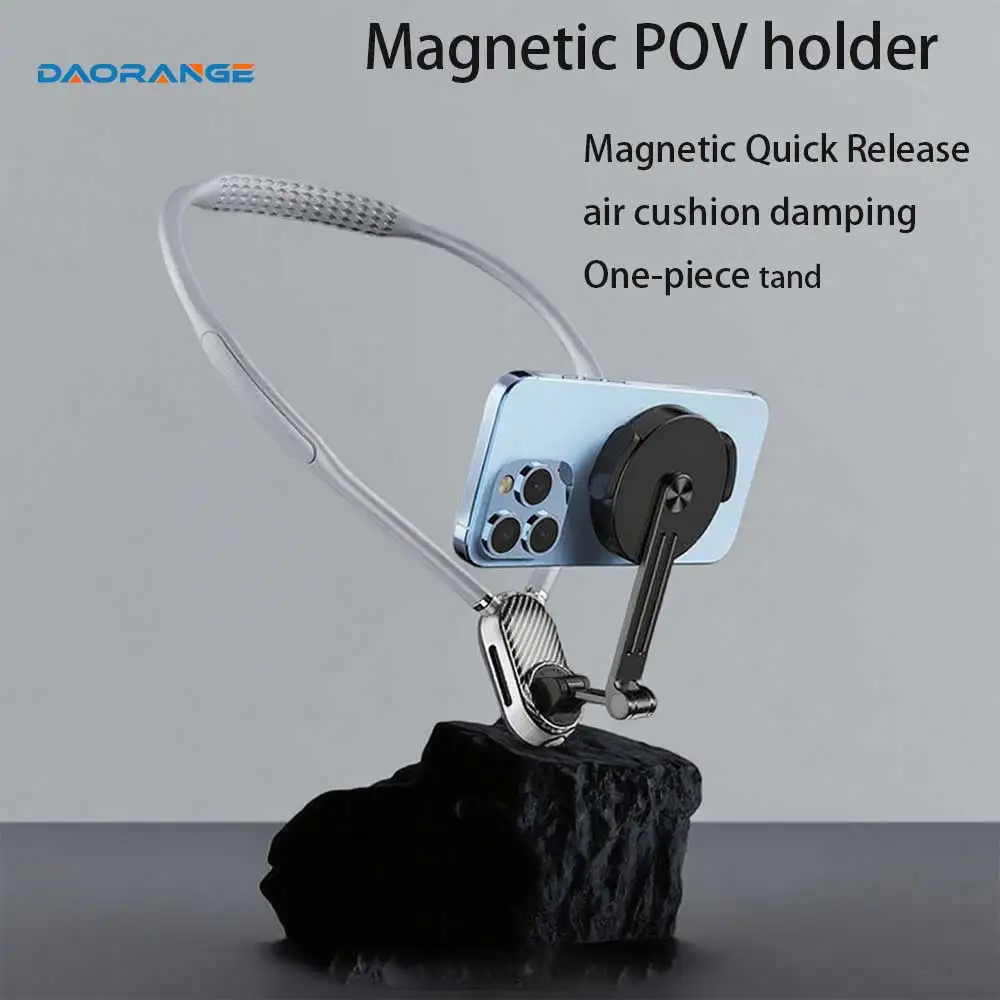 

Magnetic Neck Mount Mobile Phone Holder for Video Recording Vlog Selfie Phone Neck Holder Chest Mount for iPhone Android
