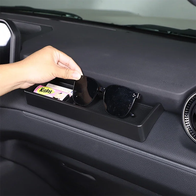 

Для Toyota Land Cruiser Prado 250 LC250 2024-2025 ABS черный автомобильный ящик для перчаток со стороны пассажира, лоток для хранения внутренних автомобильных аксессуаров