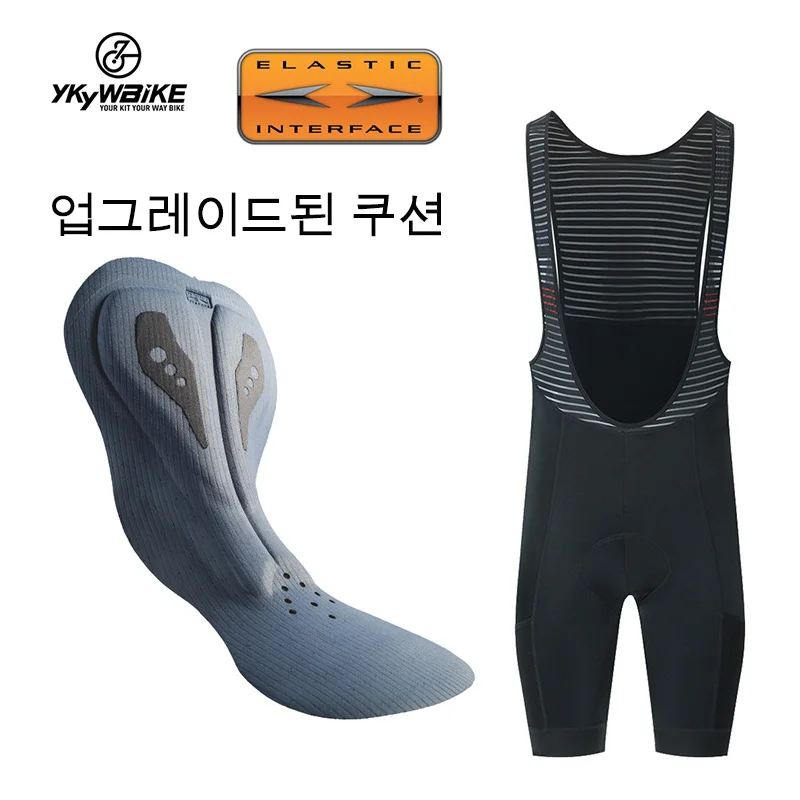 YKYWBIKE Cycling Bib Shorts MTB Road Bike Race Tights Fit Pants  Elastic Interface PARIS HP Men Pad Ride Bike 자전거의류 빕숏