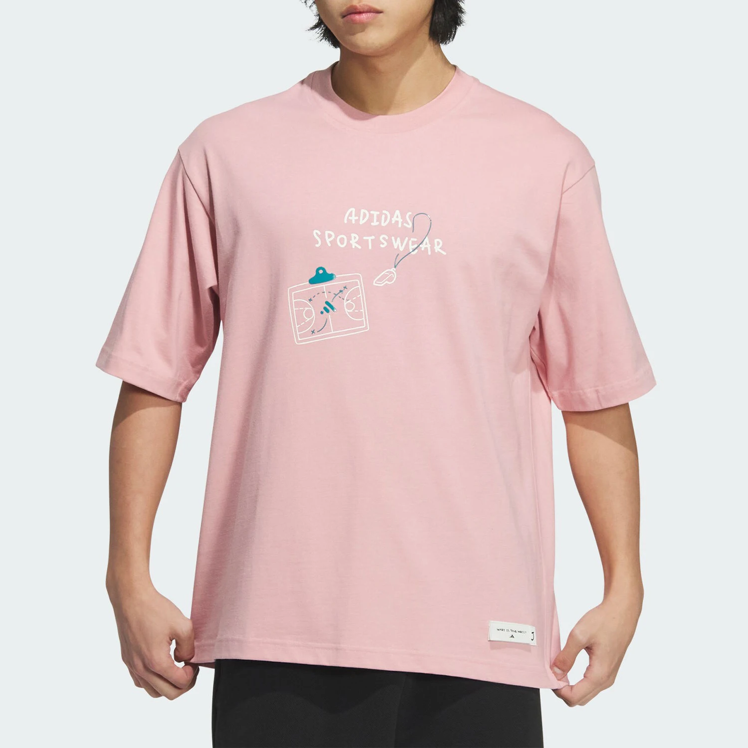 

Официальная подлинная летняя новая мужская модная удобная дышащая футболка Adidas с короткими рукавами JP4580