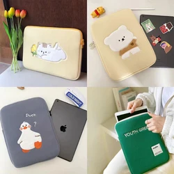 Cute Laptop Carrying Bag Sleeve Case 11 13 15.6 Inch Laptop and Tablet Pouch for Ipad Pro 10.5 12.9 Air 2 3 4 ASUS Notebook Bags